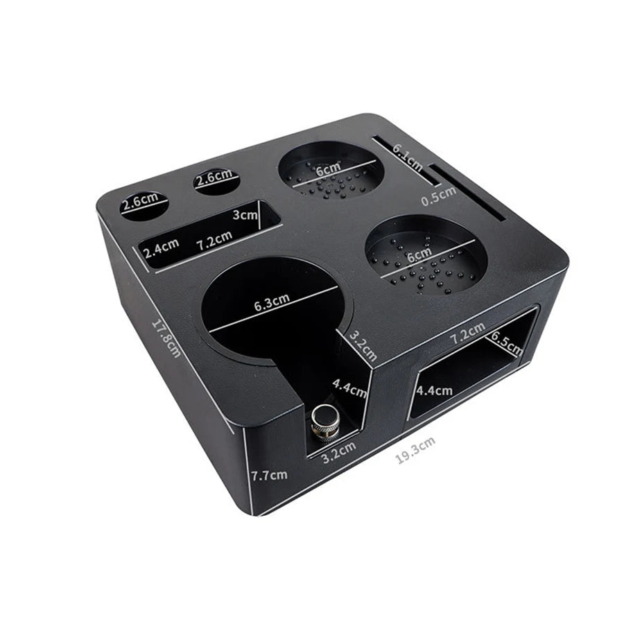 Coffee Tamping Station Distributor Storage Seat 51/53/54/58mm Universal Tamper Station Multi Functional Storage Rack Coffee Tool