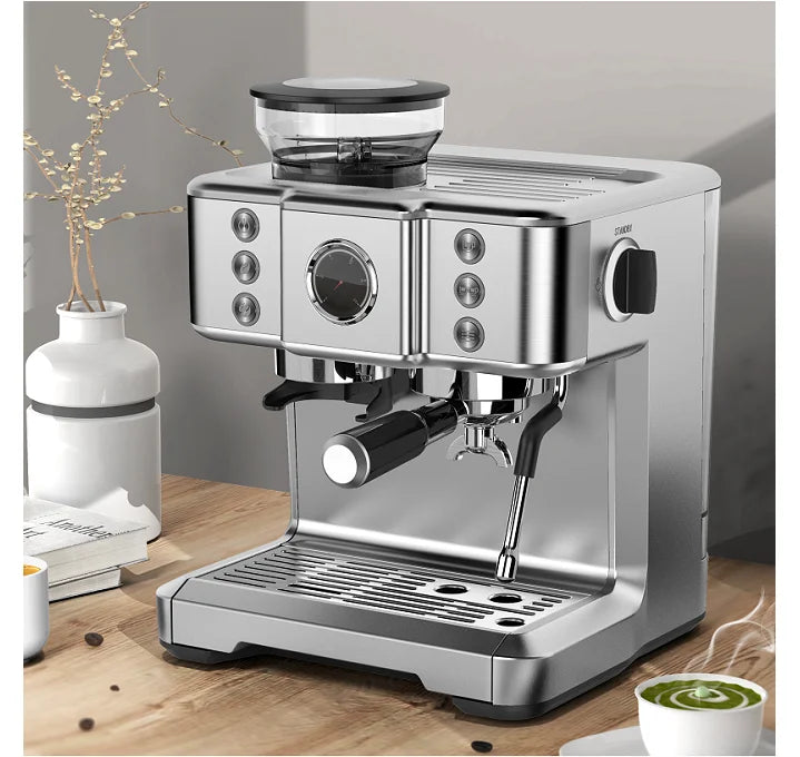 Coffee Machine Espresso Stainless Steel Coffee  Espresso Coffee  With Milk Frother