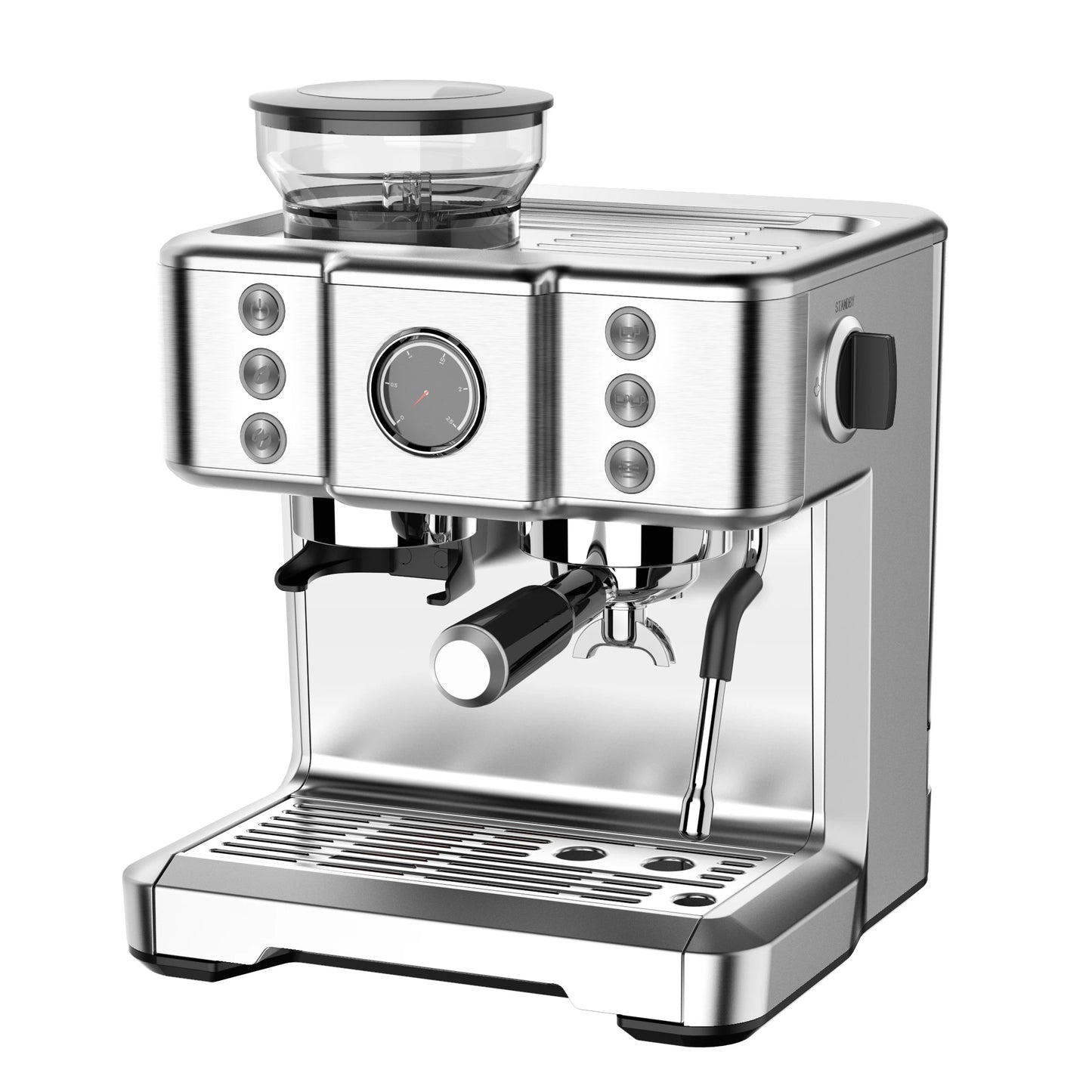 Coffee Machine Espresso Stainless Steel Coffee  Espresso Coffee  With Milk Frother
