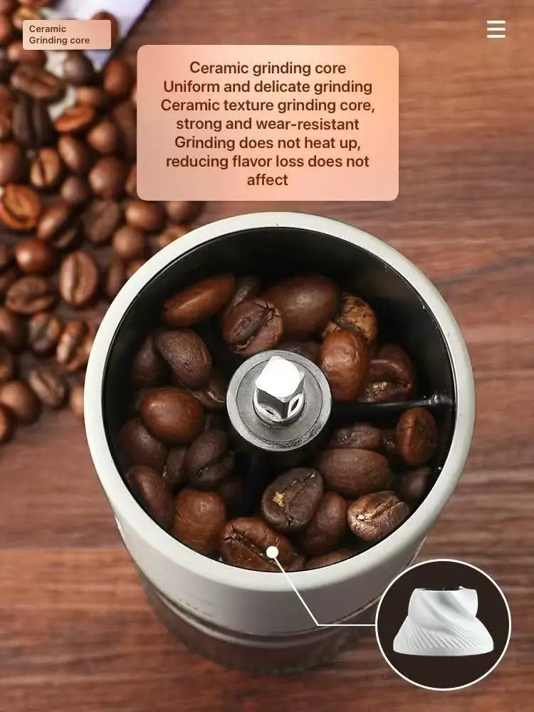 Mongdio coffee grinder, hand cranked coffee grinder, manual coffee grinder, grinder