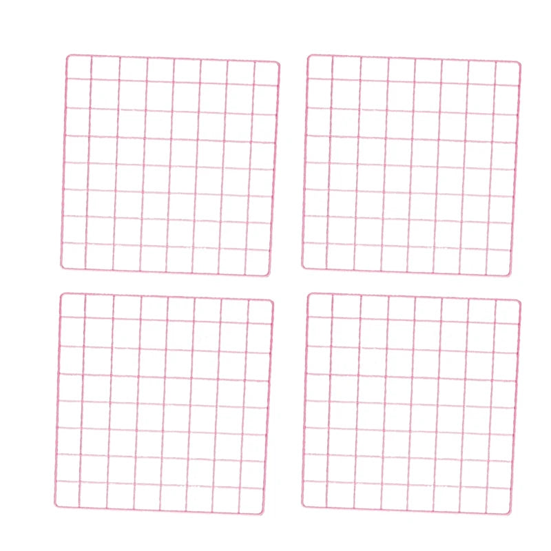 2/4/6pcs - Photo Wall Grid Panel, Photo Hanging Display, Metal Mesh Wall Decoration, Multi functional Hanging Painting