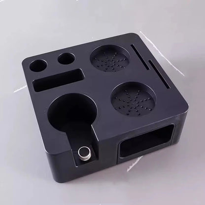 Coffee Tamping Station Distributor Storage Seat 51/53/54/58mm Universal Tamper Station Multi Functional Storage Rack Coffee Tool