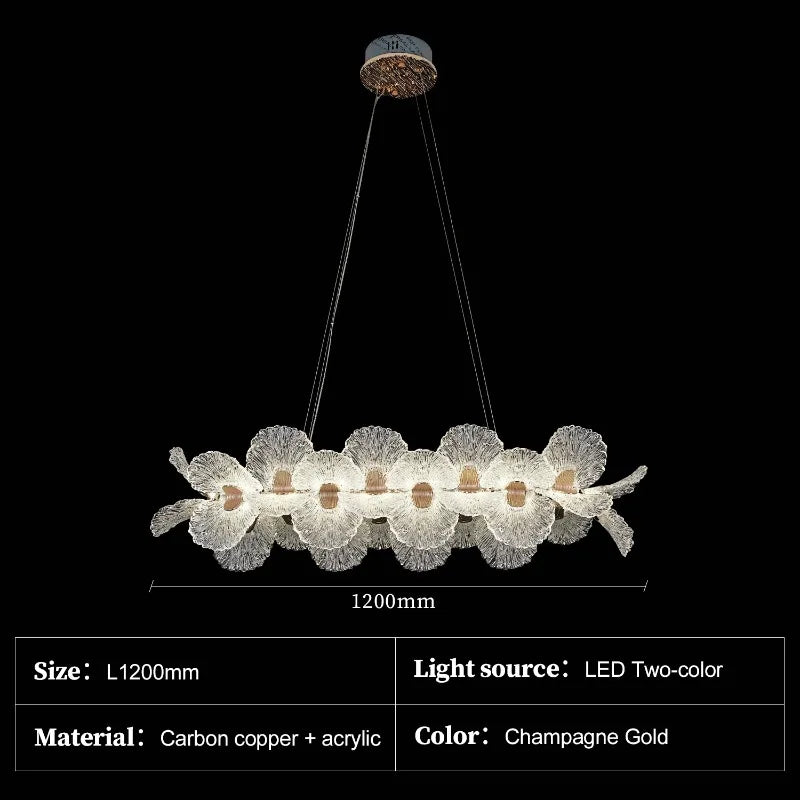 Crystal Flower Chandelier for Dining Room Living Room Exhibition Hall Hanging Artistic Pendant Lights Indoor Lighting Home Decor