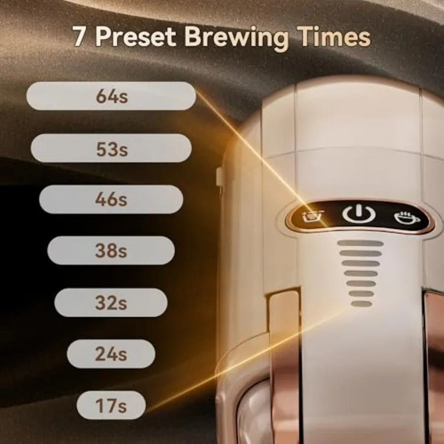 H2B 5-in-1 Pod Coffee Maker Compatible with 4 Coffee Capsules and Espresso Powder for Iced Coffee Espresso Cappuccino Long Blac