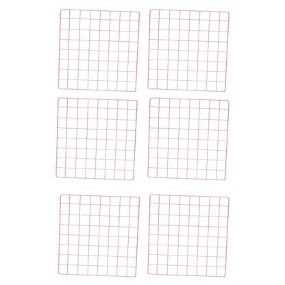 2/4/6pcs - Photo Wall Grid Panel, Photo Hanging Display, Metal Mesh Wall Decoration, Multi functional Hanging Painting