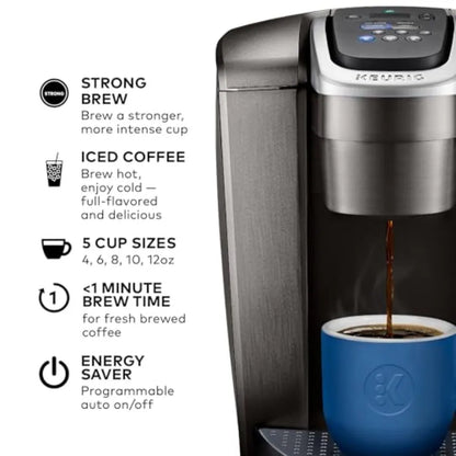 Single Serve K-Cup Pod Coffee Maker with Strength and Temperature Control Iced Coffee Cbility 8 to 12oz Brew Size Progr