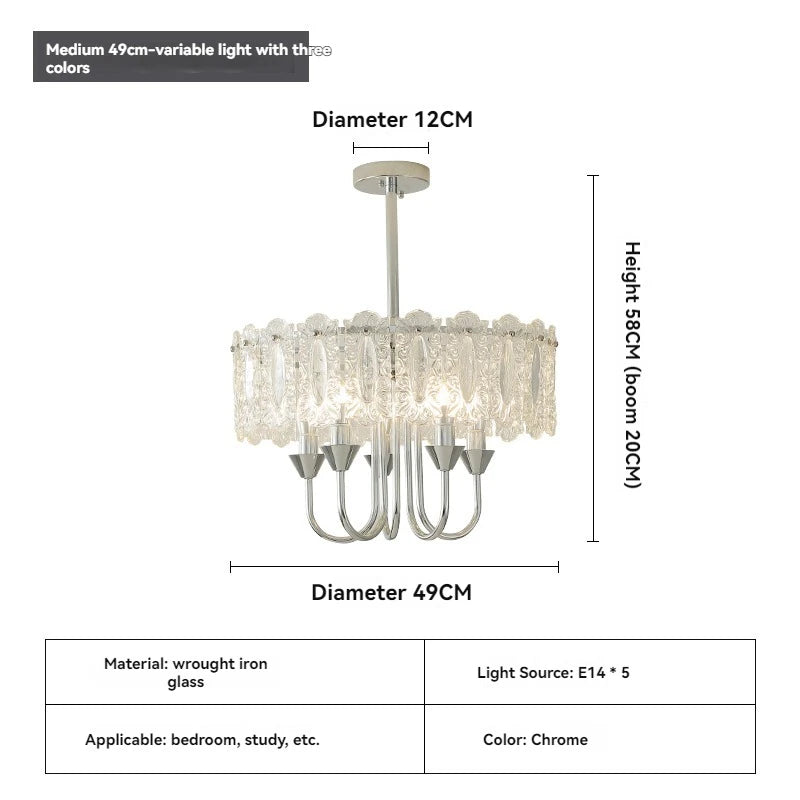 French Home Decoration Bedroom Chandelier Antique Style Crystal Light Luxury Living Room Dining Room Study Room