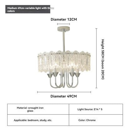 French Home Decoration Bedroom Chandelier Antique Style Crystal Light Luxury Living Room Dining Room Study Room