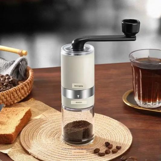 Mongdio coffee grinder, hand cranked coffee grinder, manual coffee grinder, grinder